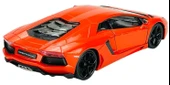 Welly Koleksiyon 1 / 18  Lamborghini Aventador Coupe  Orange Model Metal Araba - 4