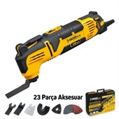 SGS5255 - 23 Parça Kesici Raspalama Zımparalama Makine Seti 310 Watt - Metal Ahşap Derz Kazıyıcı Kesici - 1