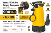 SGS5371 - 9 Metre Temiz ve Kirli Su Dalgıç Pompası 900 Watt - 2