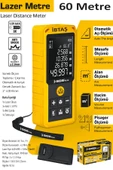 SGS5425 - 60 Metre Lazer Metre Mesafe Ölçer (Pisagor - Alan - Hacim - Mesafe - Otomatik Alçı Ölçümü) - 2