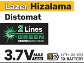SGS5427 Lazer Hizalama Distomat 2 Lines Green - Otomatik ve Manuel Tesviye Modu - 3