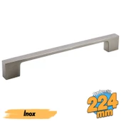 Meram (224 mm - 22.4 cm) İnox Metal Mobilya Mutfak Çekmece Dolap Dolabı Kapak Kulbu Kulpu Kulpları thumbnail 1