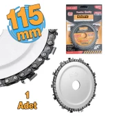 Zincirli Ahşaop Desteresi 115 mm 4" Taşlama Makine Uyumlu Kesme Oyma Şekil Verme Testeresi 1 Adet - 1