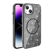 Apple iPhone 13 Kılıf Magsafe Şarj Özellikli Parlayan Simli Redclick Okso Kapak thumbnail 1