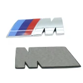 BMW YAN ÇAMURLUK VE BAGAJ ABS MALZEME M LOGO ROZET AMBLEM (5,5 CM - 2 CM GÜMÜŞ) thumbnail 4
