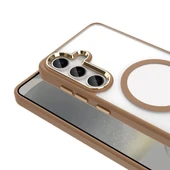 Galaxy S25 Kılıf Magsafe Şarj Özellikli Redclick Krom Magsafe Silikon Kapak thumbnail 6