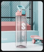Shotay Sport Su Matarası Tritan Pembe 800Ml - 3