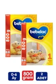 Bebelac 1 Bebek Sütü 0-6 Ay 800 Gr 2'li - 1