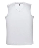 1 Adet Erkek Büyük Beden 105 Kilo - 165 Kilo Arası İçin Uygun Redzone V Yaka Sıfır Kol Fanila Atlet - 1