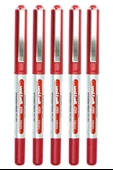 Kırmızı Pilot Kalem 5 Adet Uniball Eye Mikro 0.5 mm Roller Pilot Kalem Ub-150 Roller Uçlu Likit Mürekkepli Pilot Kalem thumbnail 1