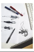 Yeşil Pilot Kalem 3 Adet Uniball Eye Mikro 0.5 mm Roller Pilot Kalem Ub-150 Roller Uçlu Likit Mürekkepli Pilot Kalem - 3