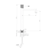 FONTANA YÜKSEK LAVABO BATARYASI (MAT SİYAH) thumbnail 2