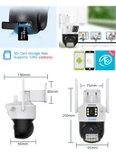O-Kam 6015 WİFİ 6MP DUAL LENS ( SABİT + HAREKETLİ ) GECE GÖRÜŞ KİŞİ TAKİBİ SESLİ TÜRKÇE AKILLI KAMERA - 4