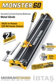 SGS135 - Monster 60 Profesyonel Fayans Granit Kesme Makinesi 60cm - Metal Gövde - 3
