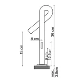 FONTANA YÜKSEK LAVABO BATARYASI (MAT SİYAH) FK-6125 - 2