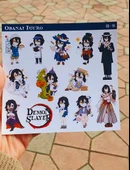Mitsuri Kanroji-Obanai Iguro-parlak kağıt -2li sticker set-Demon Slayer Anime thumbnail 6