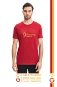 Galatasaray Orijinal Lisanslı Kırmızı Erkek T-Shirt Gs Aslan Baskılı Hediyelik Ahşap Kutulu - 2
