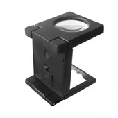 Katlanır Plastık,led Işıklı Test Cıhazı Büyüteç 2.5x90mm thumbnail 2