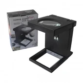 Katlanır Plastık,led Işıklı Test Cıhazı Büyüteç 2.5x90mm thumbnail 1