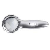 7x Büyüteç 6 Led Işık Aydınlatma 50mm Optik Lens El Büyüteç thumbnail 4