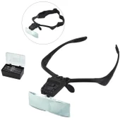 Işıklı Gözlük Büyüteç  5 Farklı Lens 9892b - 1