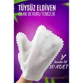 ModaCar TüysüzTemizlik Eldiveni Islak ve Kuru Temizlik Eldiveni Bambu Lifi - 1