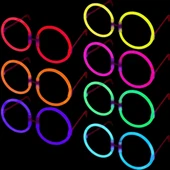 Glow  Yulak Gözlük - Glow Partisi Gözlükleri - Glow Stick Gözlük 12 Adet - 1
