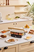 Karaca Gastro Grill Glass Premium 2400W Döküm Izgara ve Tost Makinesi Wood Craft 6 Dilim Kapasiteli - 2