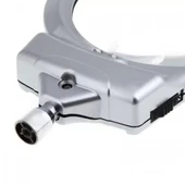 2.5x90 Mm 5x24 Mm Büyüteç, Mandallı Metal Hortumlu Masa Üstü Büyüteç - 7