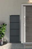 4'lü Metal Ayakkabılık Antrasit - 6
