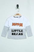 Toontoy Kız Bebek Tişört Little Bears Baskılı - 2