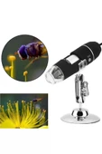1600x Usb Dijital Mikroskop Kamera Endoskop 8led Büyüteç Metal Standı - 3