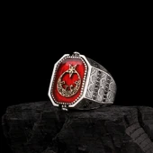 HZ SÜLEYMAN MÜHRÜ TÜRK YAZILI ÇİFT TARAFLI GÜMÜŞ YÜZÜK thumbnail 4