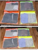 4 Adet 4 Renk Bavul İçi Düzenleyici - Fermuarlı Valiz Organizeri - 1