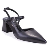 Dagoster DZA07-1296100 Siyah Klasik Topuklu Kadın Ayakkabı thumbnail 1