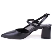 Dagoster DZA07-1296100 Siyah Klasik Topuklu Kadın Ayakkabı thumbnail 7