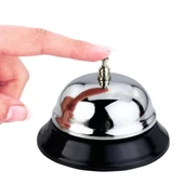 Resepsiyon Zili - Masa Zili Otel Resepsiyon Görevli Çağırma Çanı Gümüş - 3
