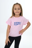 Toontoy Kız Çocuk Aloha  Baskılı Tişört - 5