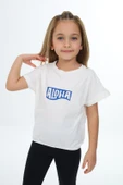 Toontoy Kız Çocuk Aloha  Baskılı Tişört - 8