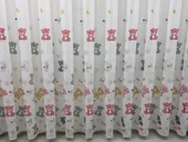 NİVEMESHOME HYL00009.801 ESTE BEAR ÇOCUK ODASI 1/2.5 PİLE TÜL PERDE PEMBE APM - 1