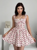 Towne Çiçekli Elbise thumbnail 1