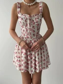 Towne Çiçekli Elbise thumbnail 2