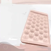 2 Li Buz Kalıbı 33 Bölmeli Kristal Küre Buzluk - Mini Yuvarlak Buz Kalıbı - 2