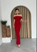 Milan Madonna Yaka Kalem Elbise - 6