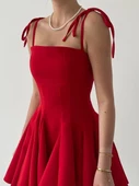 Clara Askılı Mini Elbise - 6