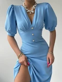 Linda Midi Elbise - 4