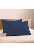 | Purecomfort | %100 Doğal Pamuk 2'li Yastık Kılıfı Seti | Lacivert - 1