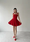 Clara Askılı Mini Elbise - 5