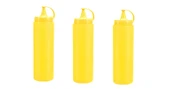 Mayonez Sos Şişesi - 1000ml Dev Boy Sarı 3 Adet - 1