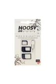 NOOSY Nano Ve Micro Sim Kart Adaptörü Siyah - 1